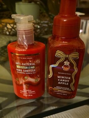 Bath & Body Works Winter Candy Apple Antibacterial Hand Sanitizer & Hand Soap